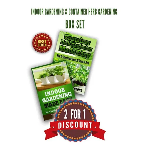 Indoor Gardening & Container Herb Gardening Box Set: 2 For 1 Discount