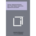 Daily Meditations on the Path and Its Qualifications