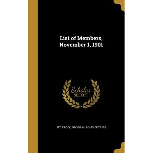 List of Members, November 1, 1901
