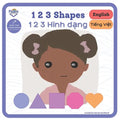 123 Shapes - 1 2 3 Hình dạng: Bilingual Book Vietnamese