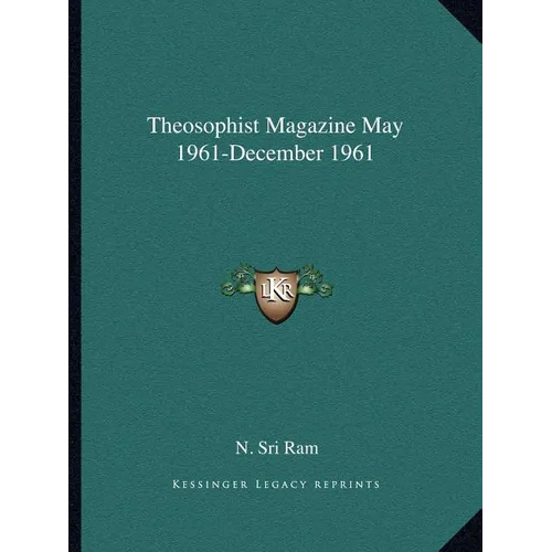 Theosophist Magazine May 1961-December 1961
