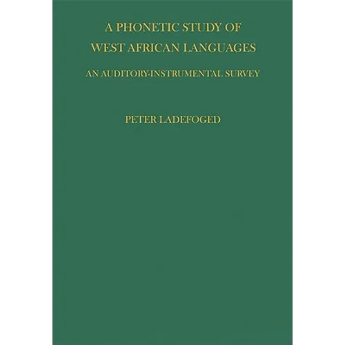 Phonetic Study of West African Languages
