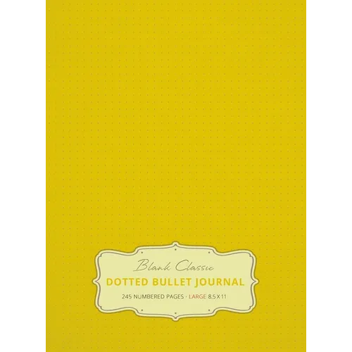 Large 8.5 x 11 Dotted Bullet Journal (Banana #5) Hardcover - 245 Numbered Pages