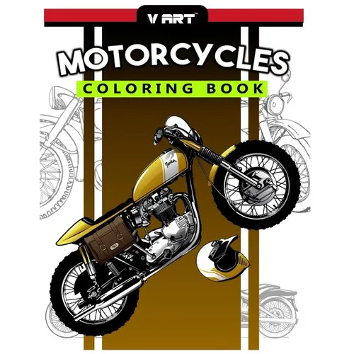 Motorcycles Coloring Book: Pattern to Color for Bike Lover, Motorcycle Coloring for Adults - Paperback