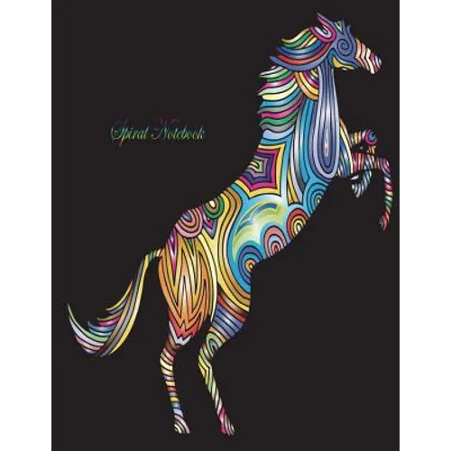 Spiral Notebook: Spiral Journal/ Notebook with Blank Pages - 100 Sheet, Horse Notebook, Size 8.5 x 11