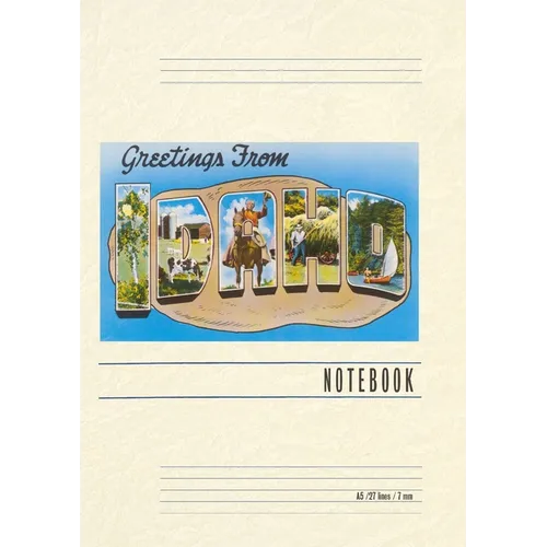 Vintage Lined Notebook Greetings from Idaho