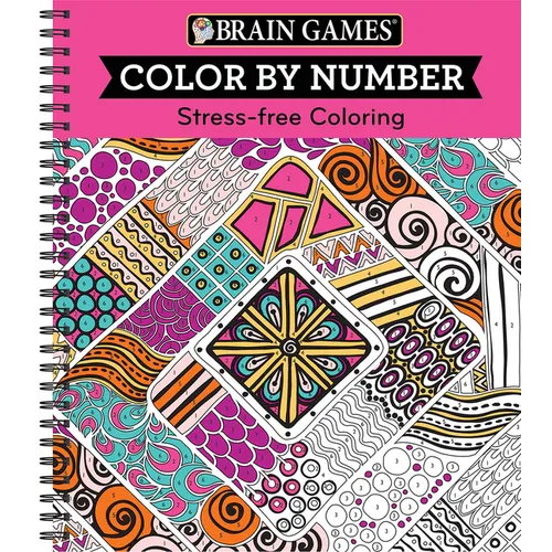 Brain Games - Color by Number: Stress-Free Coloring (Pink)