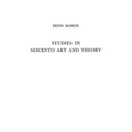 Studies in Seicento Art and Theory