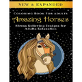 Amazing Horses - Adult Coloring Book: Stress Relieving Designs for Adults Relaxation