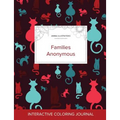 Adult Coloring Journal: Families Anonymous (Animal Illustrations, Cats)