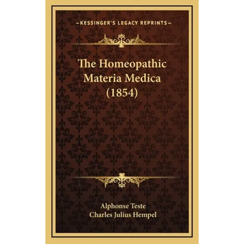 The Homeopathic Materia Medica (1854)