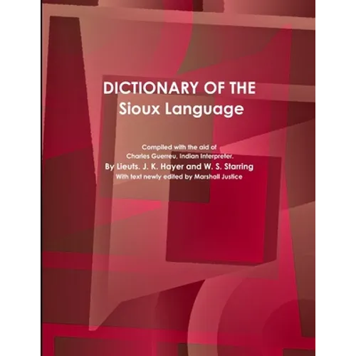 Dictionary of the Sioux Language