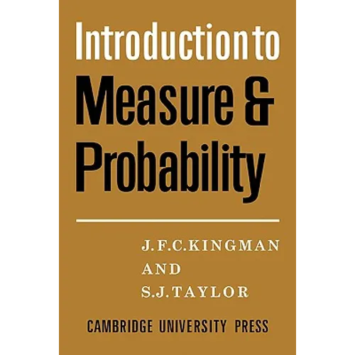 Introdction to Measure and Probability