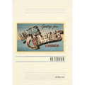 Vintage Lined Notebook Greetings from Lake Charles, Louisiana
