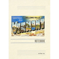 Vintage Lined Notebook Greetings from Bellows Falls, Vermont