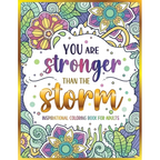 Inspirational Coloring Book for Adults: 50 Motivational Quotes & Patterns to Color - A Variety of Relaxing Positive Affirmations for Adults & Teens