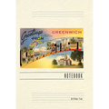 Vintage Lined Notebook Greetings from Greenwich