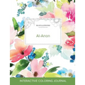 Adult Coloring Journal: Al-Anon (Sea Life Illustrations, Pastel Floral)