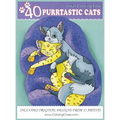 Adult Coloring Book: 40 Purrtastic Cats