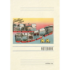 Vintage Lined Notebook Greetings from Lake Sunapee