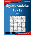 Jigsaw Sudoku 12x12 - Easy - Volume 16 - 276 Puzzles