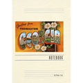 Vintage Lined Notebook Greetings from Thomaston