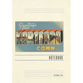 Vintage Lined Notebook Greetings from Hartford