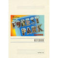 Vintage Lined Notebook Greetings from Forest Park, Illinois