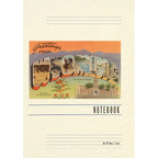 Vintage Lined Notebook Greetings from Wyoming - Paperback