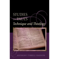 Studies in Paul's Technique and Theology