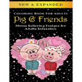 Pig & Friends - Adult Coloring Book: Stress Relieving Designs for Adults Relaxation