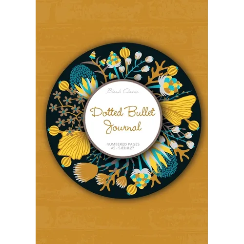 Dotted Bullet Journal: Medium A5 - 5.83X8.27 (Fall Wreath)