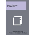 Early Chinese Literature
