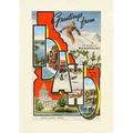 Vintage Lined Notebook Greetings from Sandpoint, Idaho