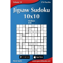 Jigsaw Sudoku 10x10 - Medium - Volume 10 - 276 Puzzles