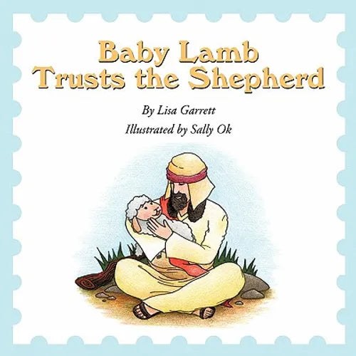 Baby Lamb Trusts the Shepherd