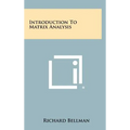 Introduction To Matrix Analysis
