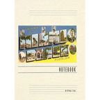 Vintage Lined Notebook Greetings from Miami Beach, Florida