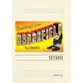 Vintage Lined Notebook Greetings from Brookfield, Illinois