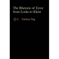 The Rhetoric of Error from Locke to Kleist