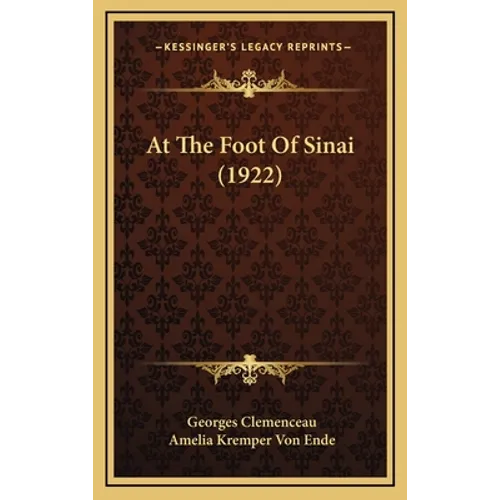 At The Foot Of Sinai (1922)